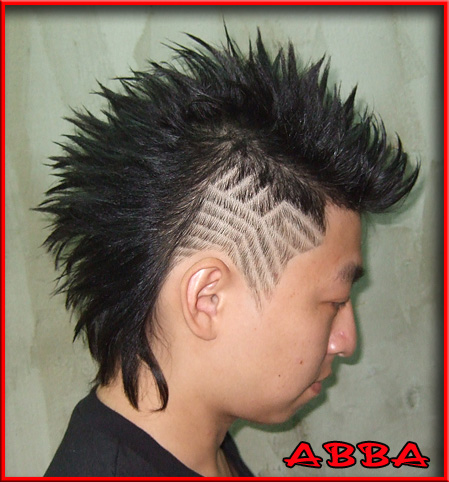 abba+/+局部刻剪发型