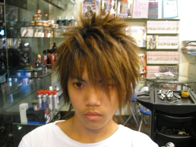 少年风<em>男性发型</em>沙龙~玉米须2